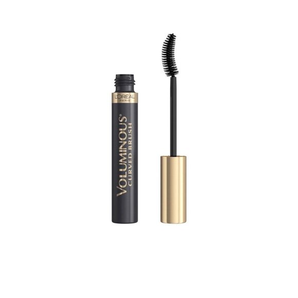 L'Oreal Paris Makeup Voluminous Original Curved Brush Mascara Black 0.28 Fl Oz - Picture 1 of 6